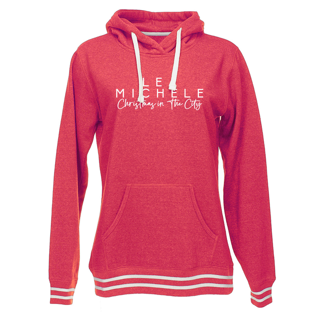 Christmas In The City Ladies Pullover Hoodie Lea Michele